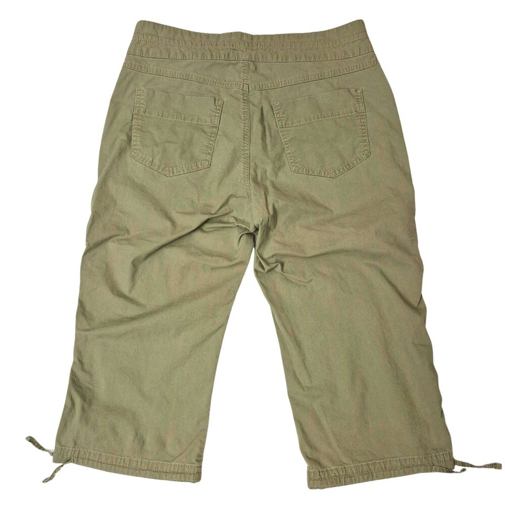 Vintage Lee Just Below The Waist Light Green Capri Pants, Stretch, Women's 10M - Picture 7 of 11